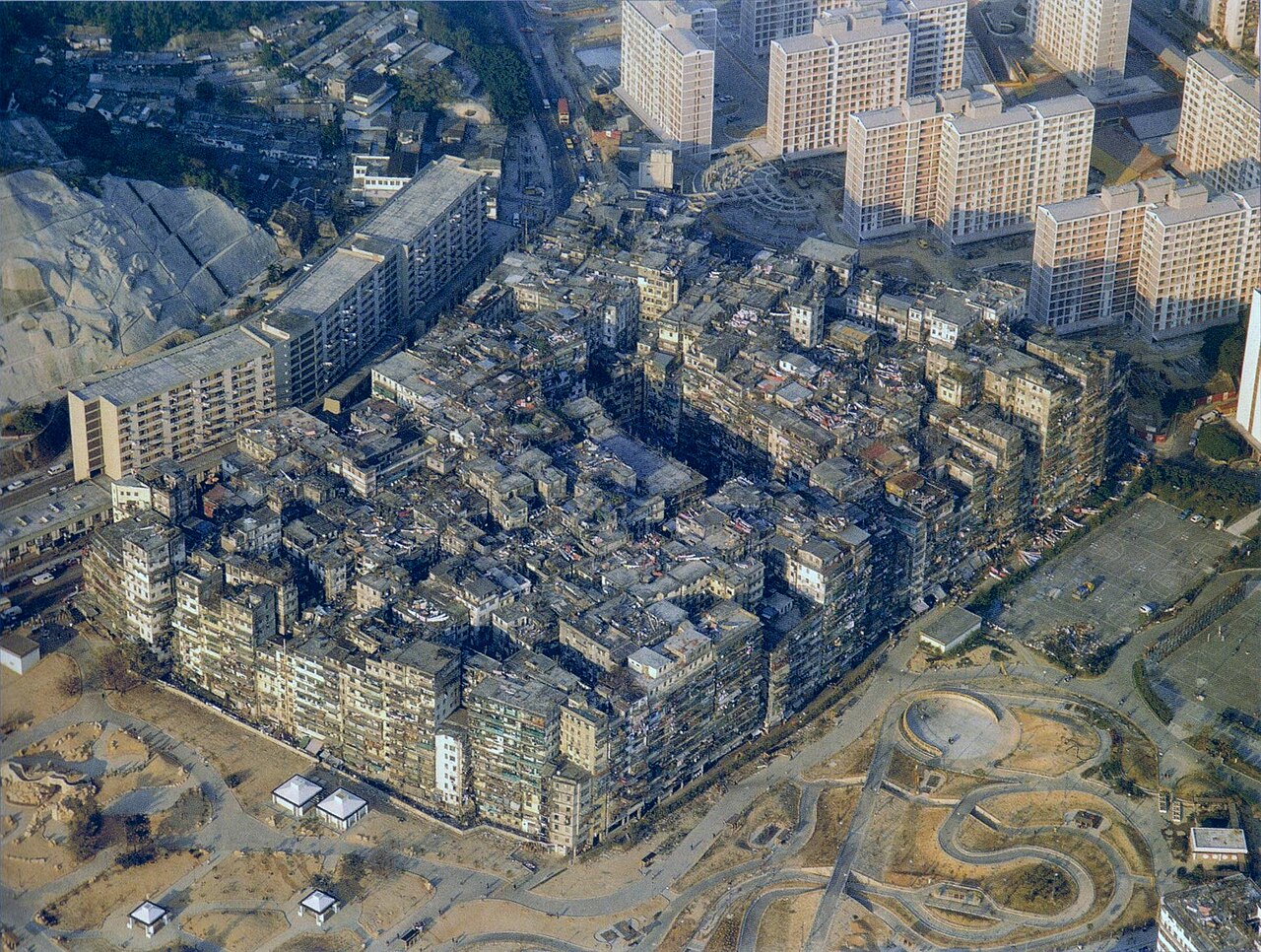 1989 年九龙城寨航拍
