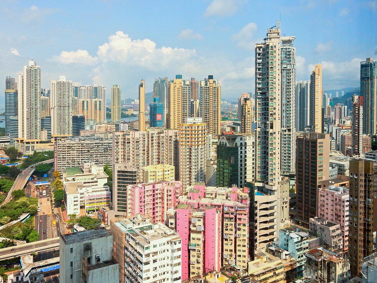 大角咀全景俯瞰
