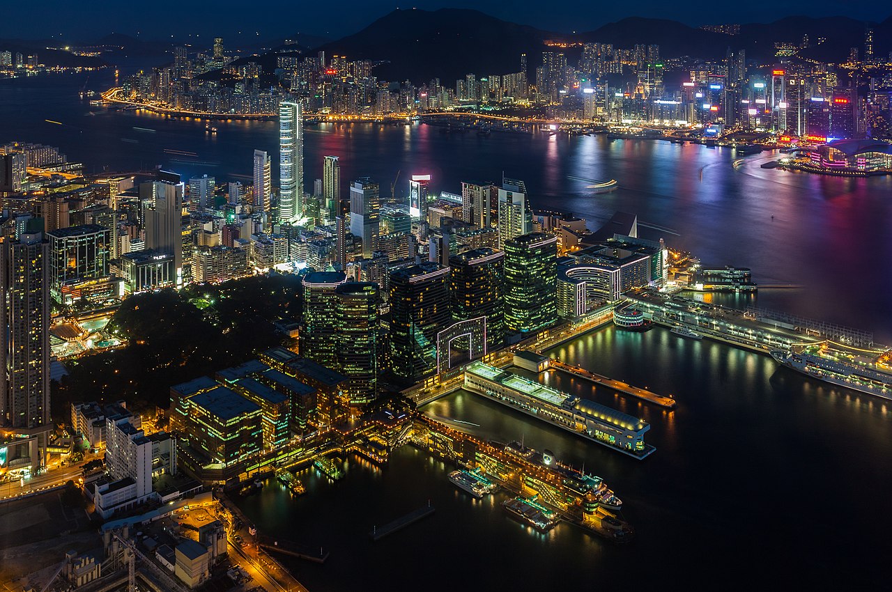 维多利亚港夜景