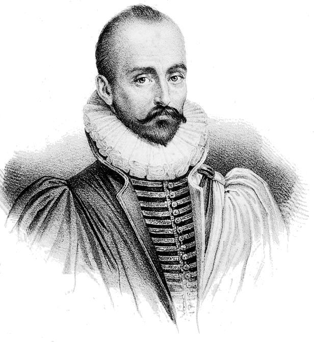Michel de Montaigne 肖像，Thomas de Leu 1608 铜版画